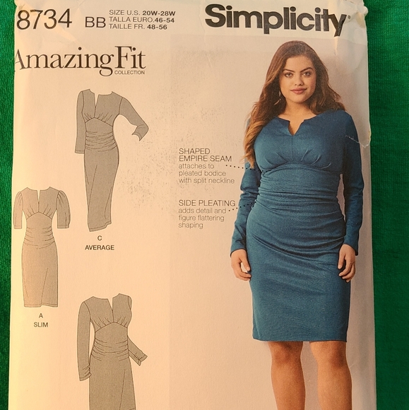 Simplicity Other Simplicity 8734 Plus Sizes Sewing Pattern Poshmark